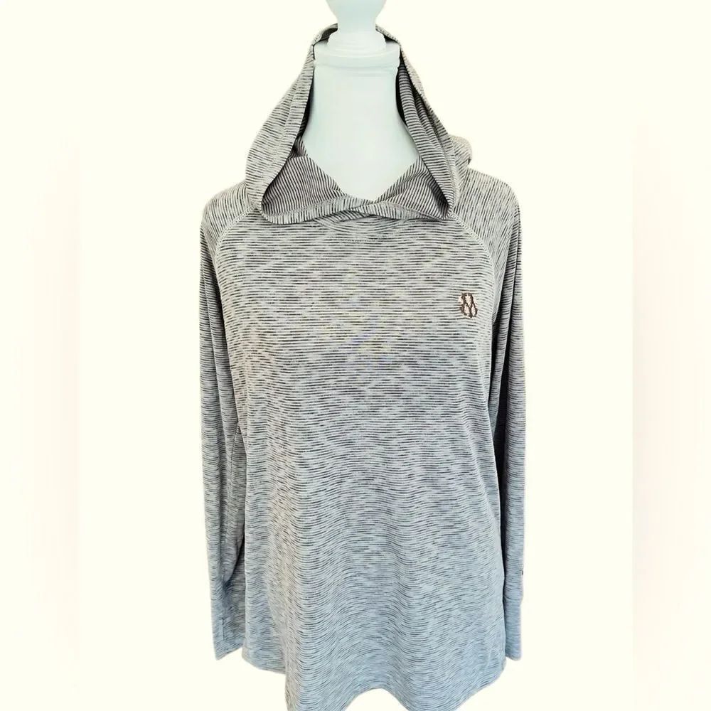 Kuhl Aspira Hoodie, color called Shadow, shades of gray, size S.